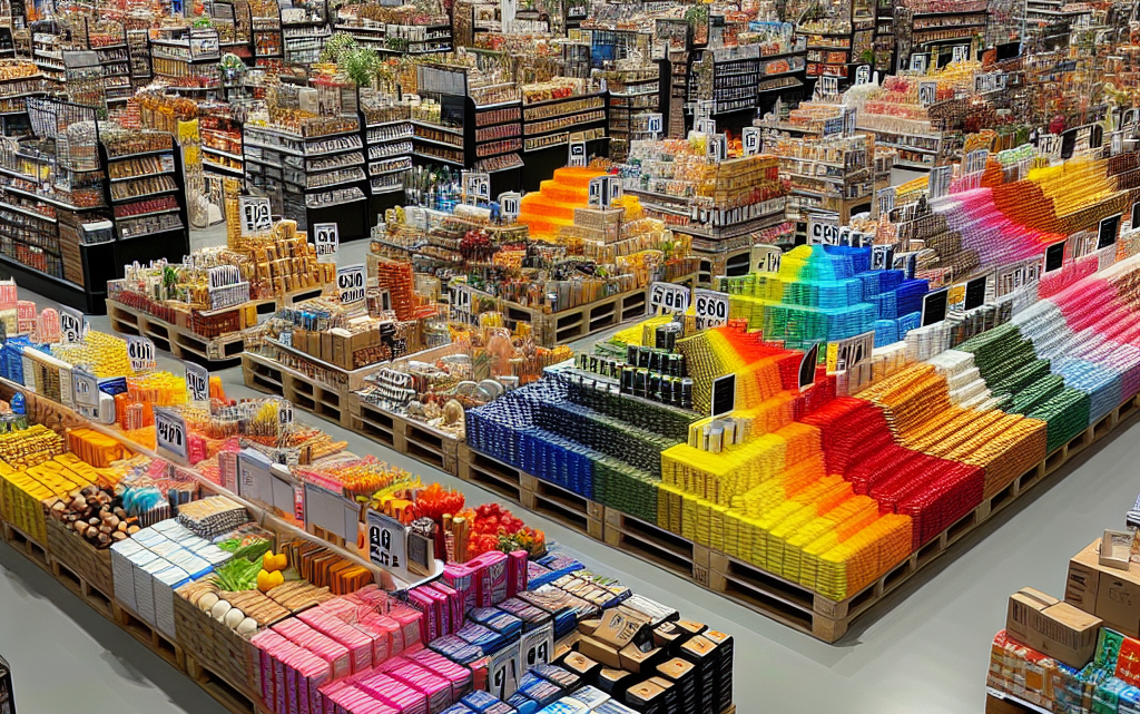Designing pallet islands that attract customers