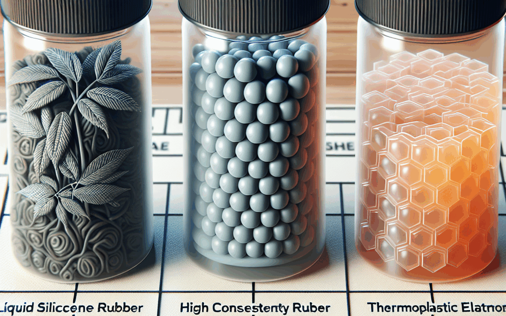 Liquid silicone rubber vs HCR vs TPE – choosing the right material for your components