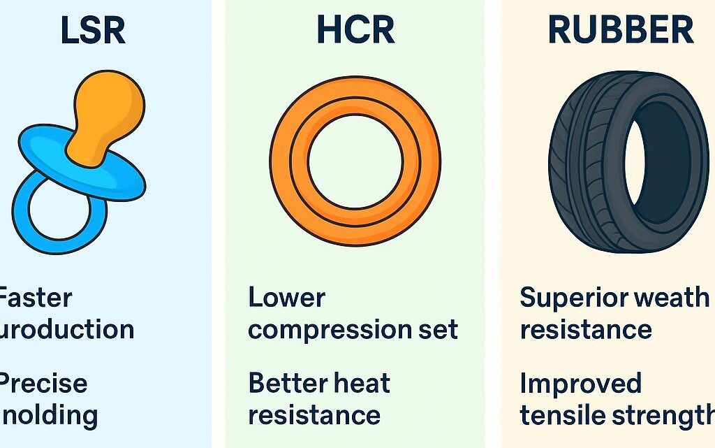 Ranking liquid silicone rubber (LSR) applications – where LSR outperforms HCR and conventional rubber