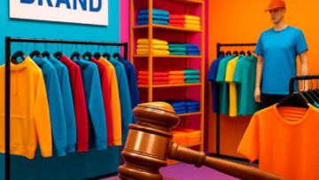 Can retailers buy branded clothing through auctions?