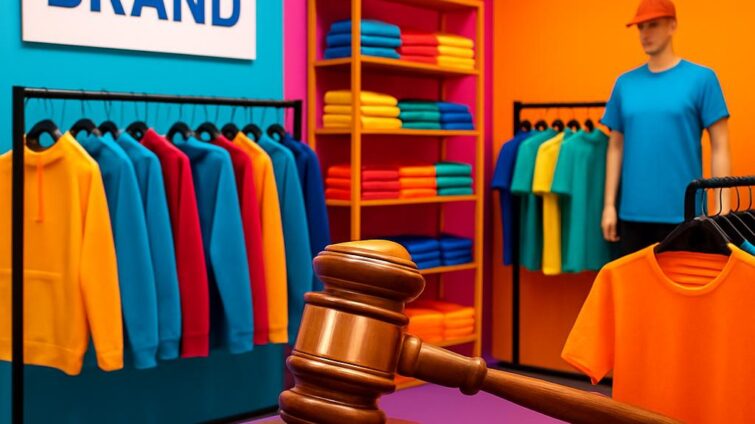Can retailers buy branded clothing through auctions?