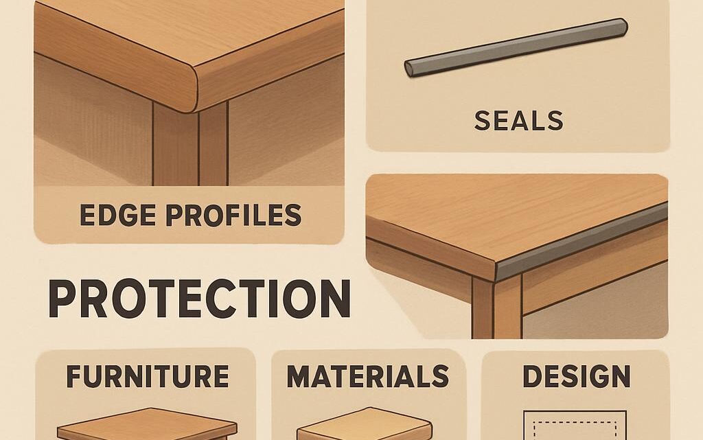 When should you use edge profiles to improve sealing and protection?