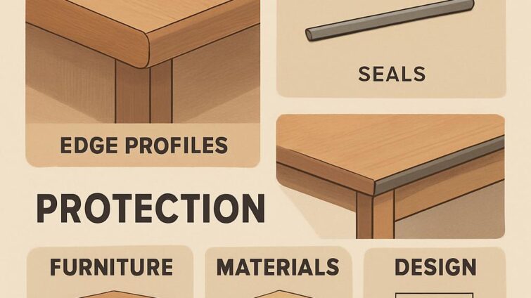 When should you use edge profiles to improve sealing and protection?