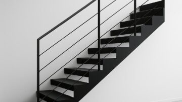 Straight stairs - features and benefits for contemporary architecture